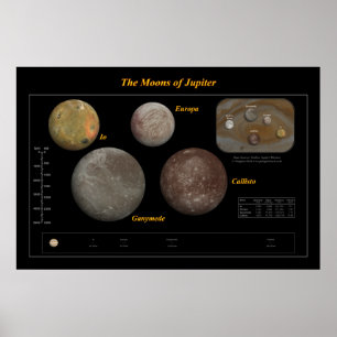 The Moons of Jupiter Poster