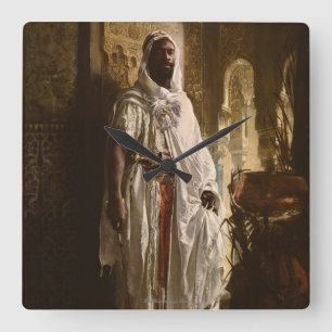 The Moorish Chief Wall Clock Quadratische Wanduhr