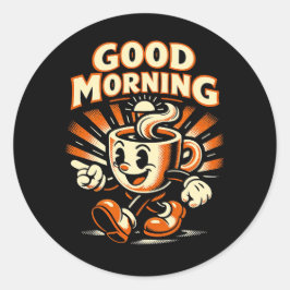The Morning Brew Runder Aufkleber