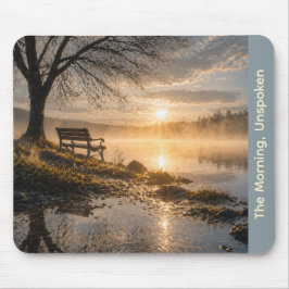 „The Morning, Unspoken“ Mauspad mit ruhigem Sonnen