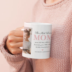 The Most Loved Mother Family Photo Kaffeetasse