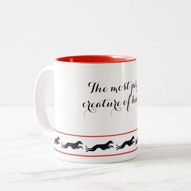 The most perfect creature of heaven zweifarbige tasse (Vorderseite Links)