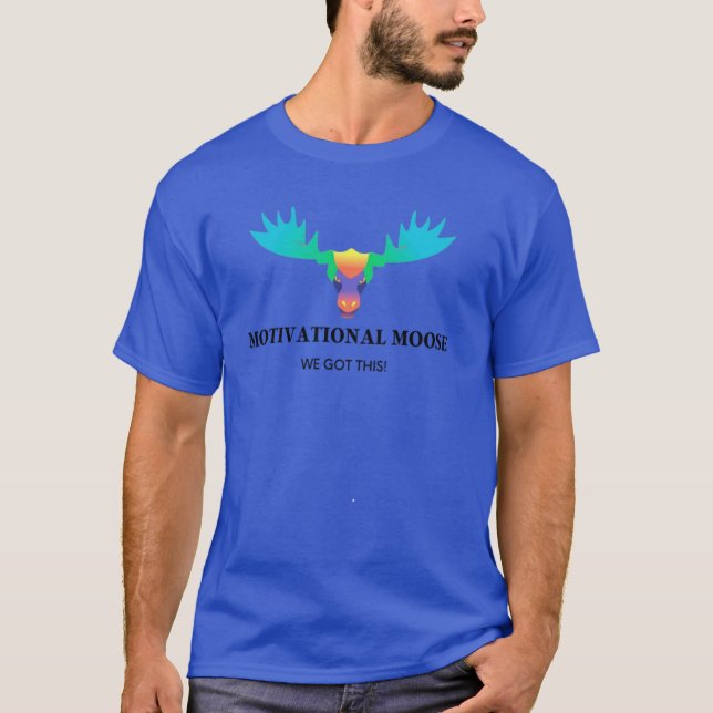 The motivational moose Oversized T-Shirt (Vorderseite)