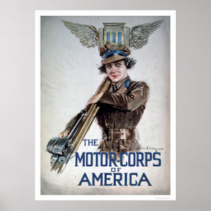 The Motor Corps of America - Young Woman (US02076) Poster