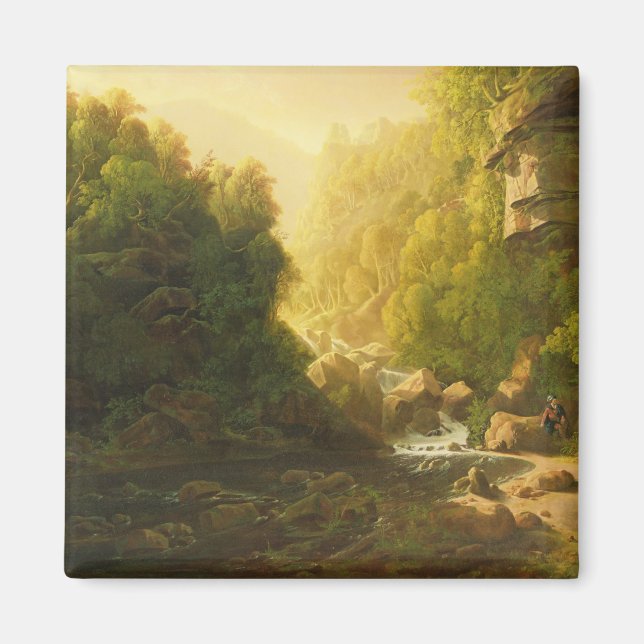 The Mountain Torrent, c.1820-30 (Öl auf Leinwand) Magnet (Vorne)