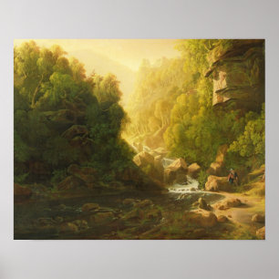 The Mountain Torrent, c.1820-30 (Öl auf Leinwand) Poster