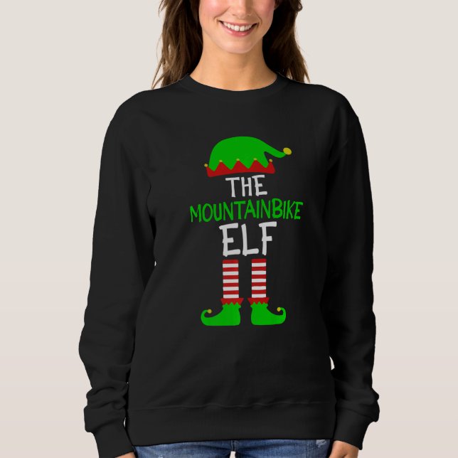 The Mountainbike Elf  MTB Bike Driver Sweatshirt (Vorderseite)