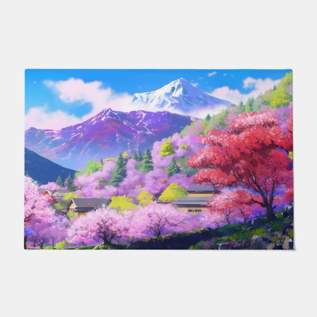 The mountains of japan fußmatte (Vorderseite)