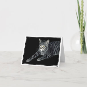 "The Mouser" Tabby Cat Card Karte