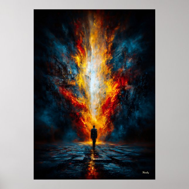 The Mouth of Judgment – Monumental Expressionist Poster (Vorne)