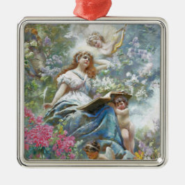 The Muse of Poesie (von Konstantin Makovsky) Ornament Aus Metall