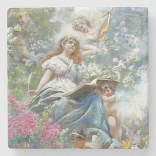 The Muse of Poesie (von Konstantin Makovsky) Steinuntersetzer