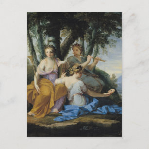 The Muses, Clio, Europe and Thalia, c.1652-55 Postkarte