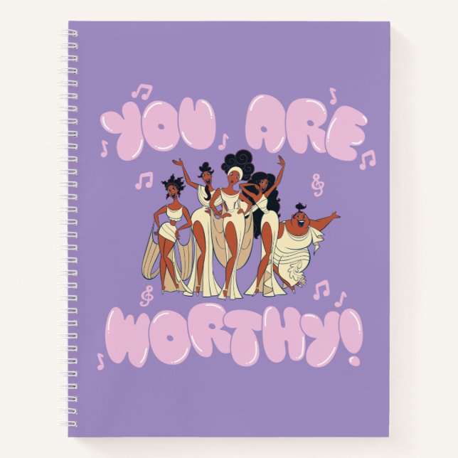 The Muses - You Are Worthy Notebook Notizbuch (Vorderseite)