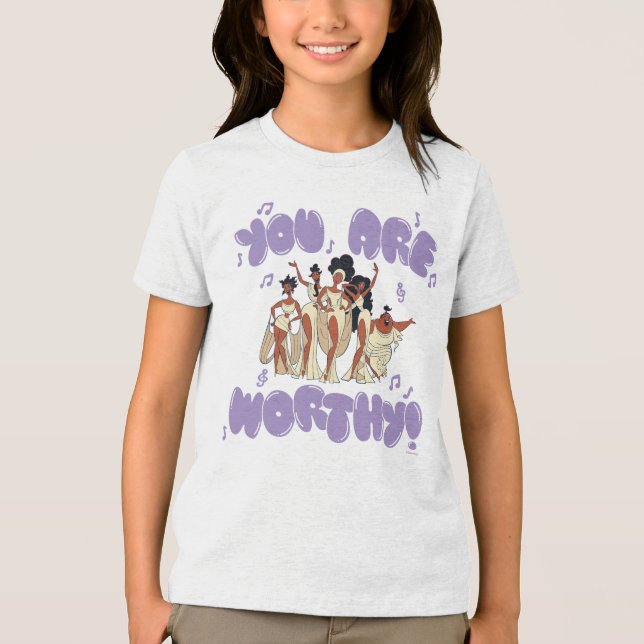 The Muses - You Are Worthy Tri-Blend Shirt (Vorderseite)