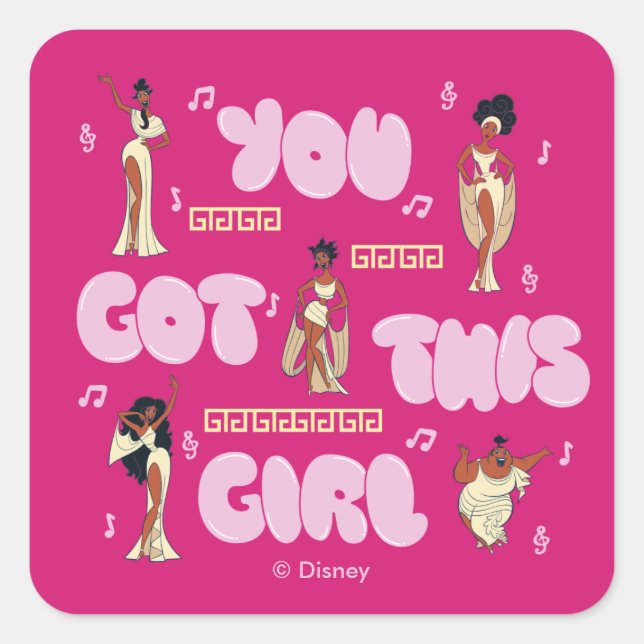 The Muses - You Got This Girl Square Sticker (Vorderseite)