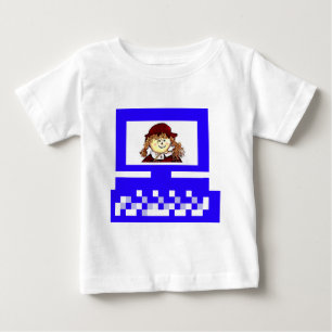 The MUSEUM Artist Series Images Computer StrawGirl Baby T-shirt
