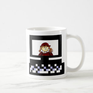 The MUSEUM Artist Series Images Computer StrawGirl Kaffeetasse