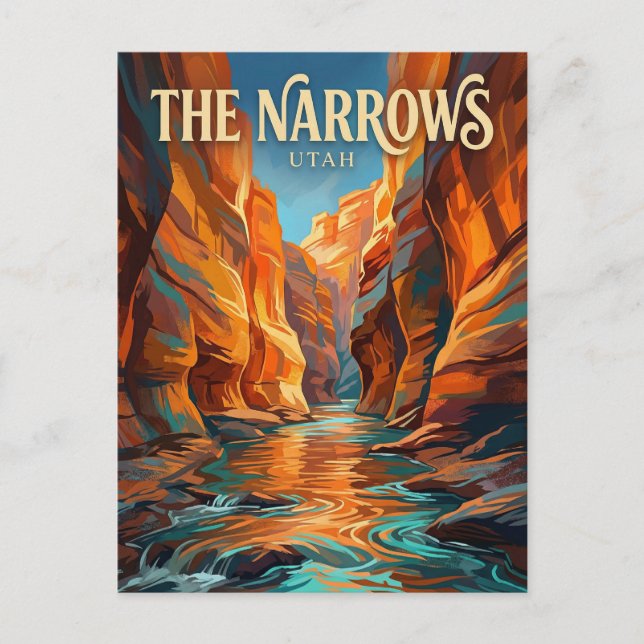 The Narrows USA wird zu Postkarte (Vorderseite)