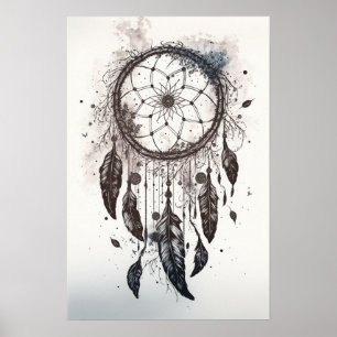 The Native American Dreamcatcher Art Print Poster