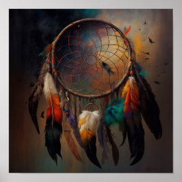 The Native American Dreamcatcher Art Print Poster