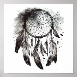 The Native American Dreamcatcher Art Print Poster