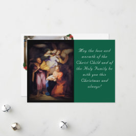 The Nativity Christmas Photo Feiertagskarte