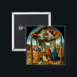 The Nativity, famous painting by Sandro Botticelli Button<br><div class="desc">The Nativity,  famous painting by Sandro Botticelli,  the birth of Christ.</div>