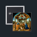 The Nativity, famous painting by Sandro Botticelli Button<br><div class="desc">The Nativity,  famous painting by Sandro Botticelli,  the birth of Christ.</div>