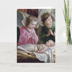 The Nativity, from the Buxtehude Altar, 1400-10 Feiertagskarte