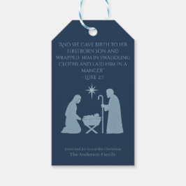 The Nativity Gift Tag– Birth of Jesus  Geschenkanhänger