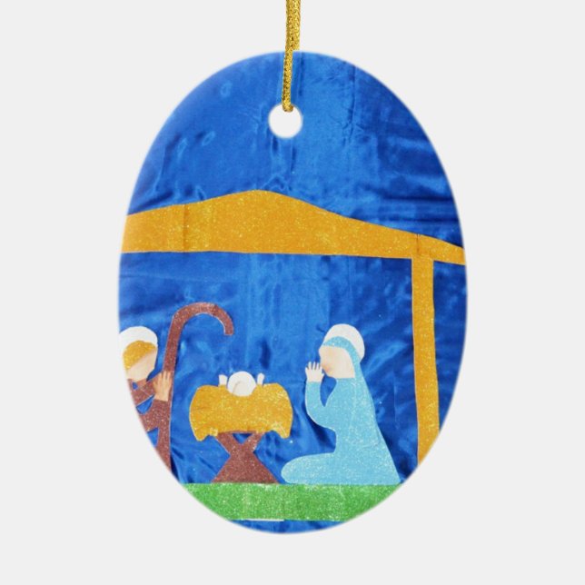 The Nativity Keramik Ornament (Vorne)