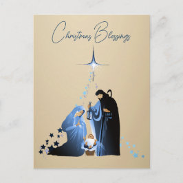 The Nativity of Baby Jesus Christmas Greetings Feiertagspostkarte
