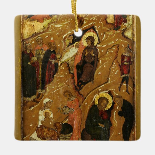 The Nativity of Christ from a Festival Tier Icon Keramikornament (Vorderseite)