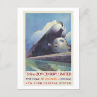 The New 20th Century Limited Vintage Poster 1938