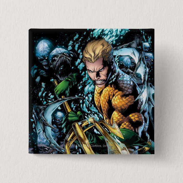 The New 52 - Aquaman #1 Button (Vorderseite)