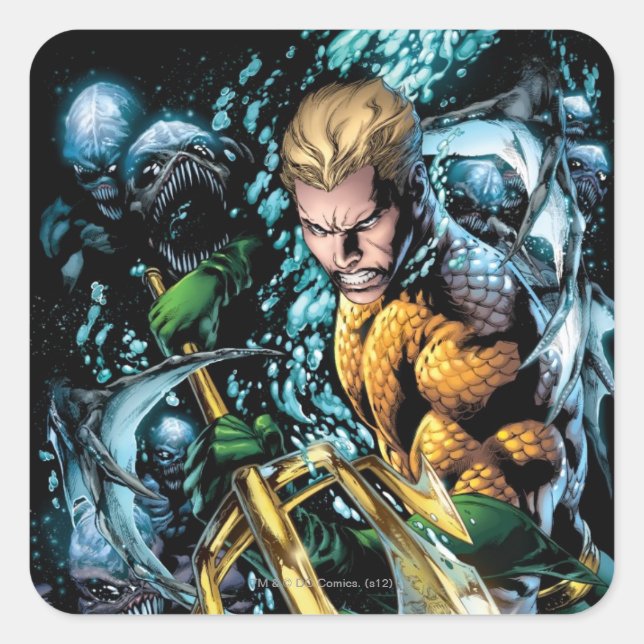 The New 52 - Aquaman #1 Quadratischer Aufkleber (Vorderseite)