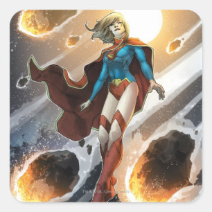 The New 52 - Supergirl #1 Quadratischer Aufkleber