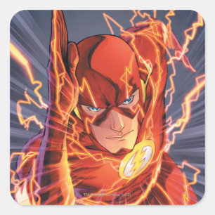 The New 52 - The Flash #1 Quadratischer Aufkleber