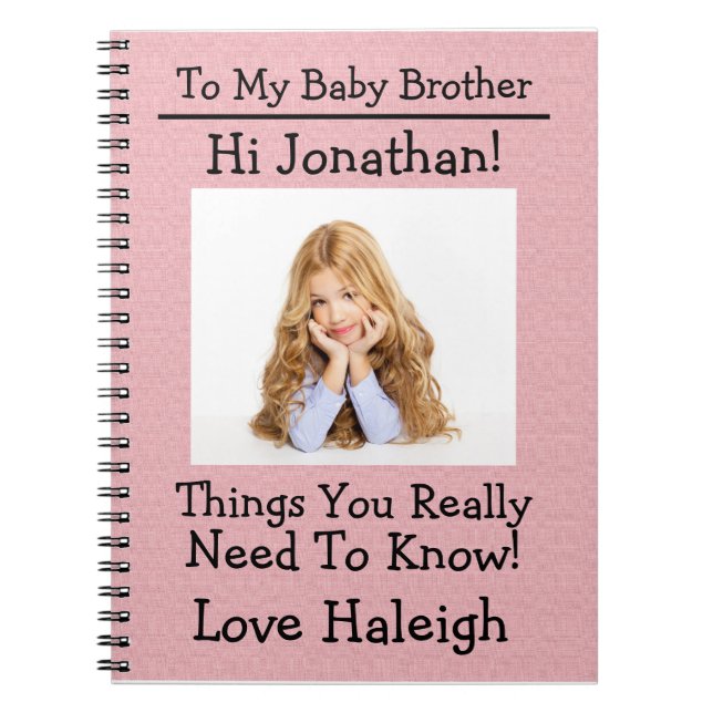 The New Big Sister - Notes to Baby - Notizblock (Vorderseite)