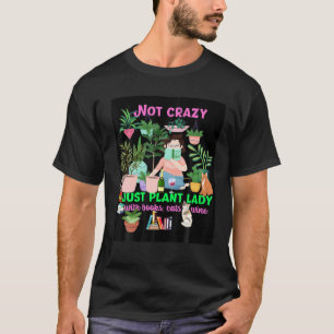 The New Crazy Pflanze Lady Lieben Pflanze Katzen B T-Shirt