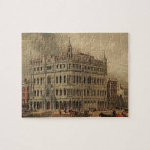 The New Masonic Temple - Boston (1855) Puzzle