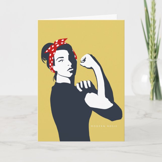 The New Rosie (the Riveter) Note Card Karte (Vorderseite)