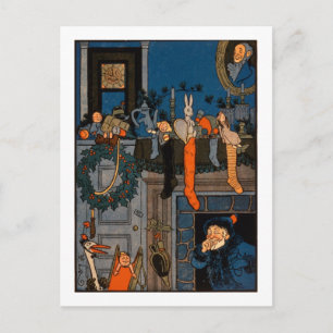 The Night Before Christmas, by Denlow, 1903 Feiertagspostkarte