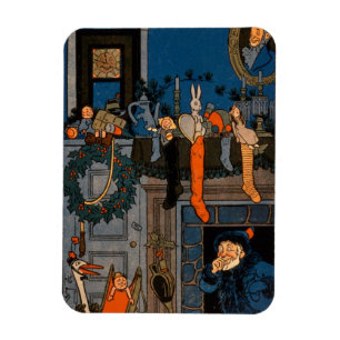 The Night Before Christmas, by Denlow, 1903 Magnet
