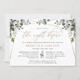 The Night Before Gold Green Probe Dinner Einladung