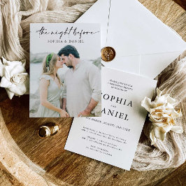 The Night Before Rehearsal Dinner Invitation Einladung