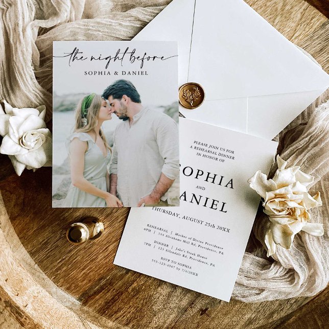 The Night Before Rehearsal Dinner Invitation Einladung (Von Creator hochgeladen)