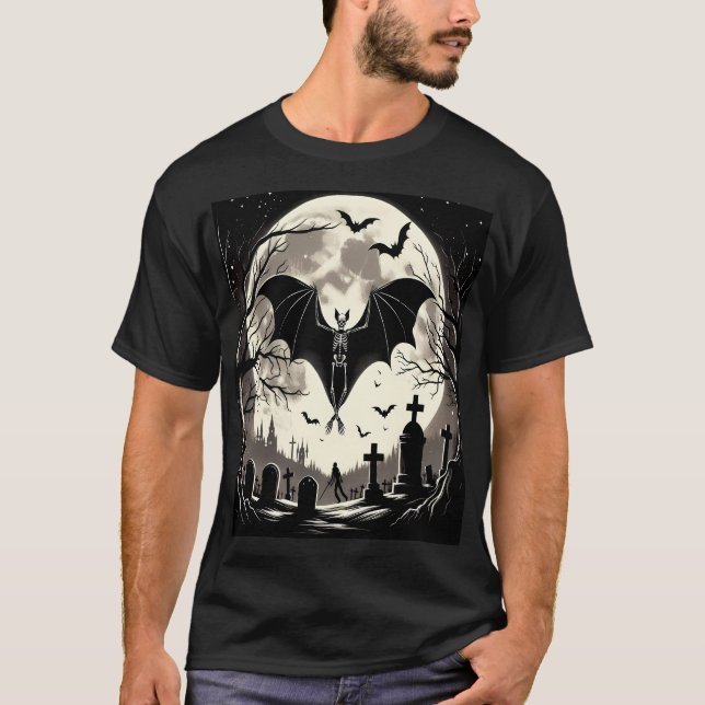 The Night of the Skeletal Bat T-Shirt (Vorderseite)