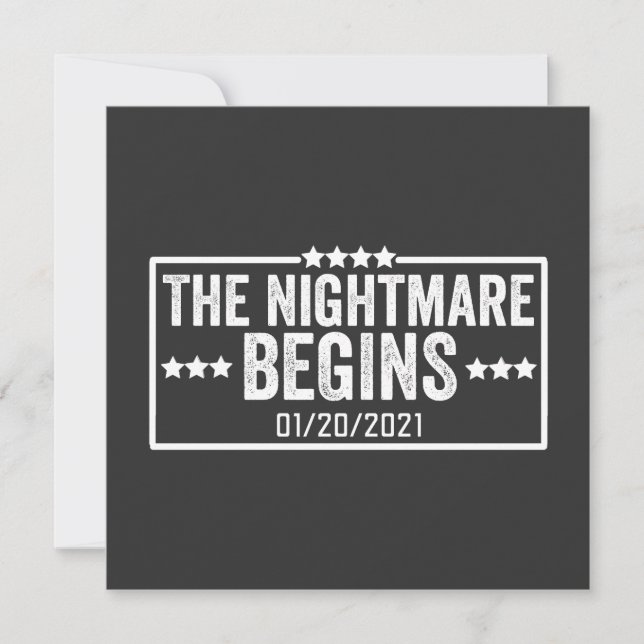 the nightmare begins einladung (Vorderseite)